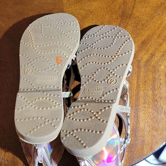 NEW SEYCHELLES ANTHROPOLOGIE BRAND KAMI BACK ZIPPER CLOSURE OPEN TOE SANDAL - Picture 13 of 14